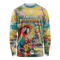 Hawaii Parrot Long Sleeve Shirt Im Not Waiting Till 5 Oclock