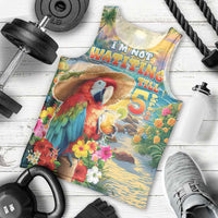 Hawaii Parrot Men Tank Top Im Not Waiting Till 5 Oclock - Polynesian Pride