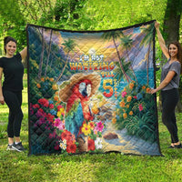 Hawaii Parrot Quilt Im Not Waiting Till 5 Oclock - Polynesian Pride