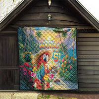 Hawaii Parrot Quilt Im Not Waiting Till 5 Oclock - Polynesian Pride