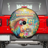 Hawaii Parrot Spare Tire Cover Im Not Waiting Till 5 Oclock - Polynesian Pride