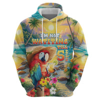 Hawaii Parrot Zip Hoodie Im Not Waiting Till 5 Oclock - Polynesian Pride