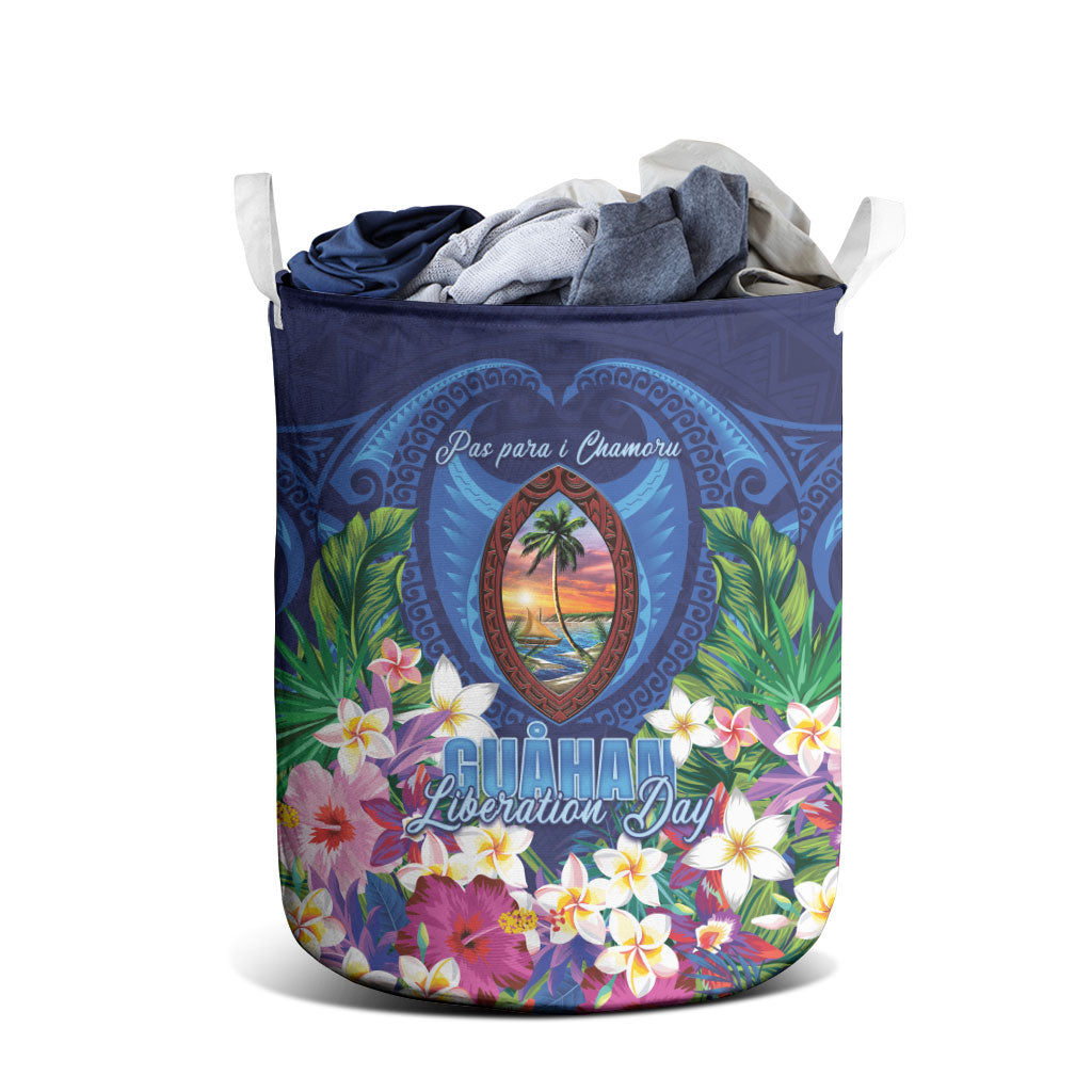 Guam Liberation Day Laundry Basket Pas Para I Chamoru