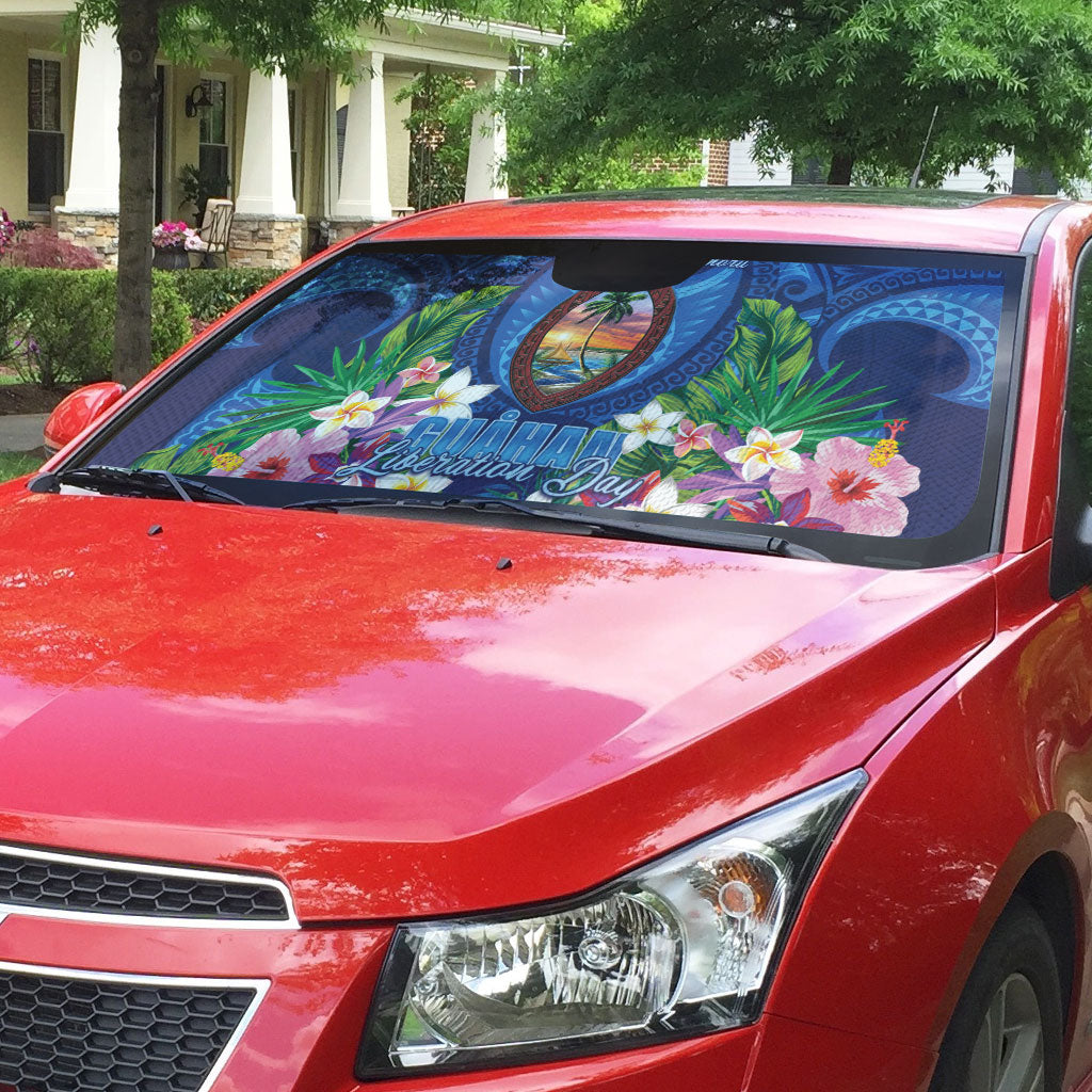 Guam Liberation Day Auto Sun Shade Pas Para I Chamoru