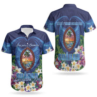 Guam Liberation Day Couples Matching Summer Maxi Dress and Hawaiian Shirt Pas Para I Chamoru