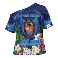 Guam Liberation Day Cross Shoulder Shirt Pas Para I Chamoru
