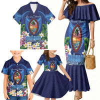 Guam Liberation Day Family Matching Mermaid Dress and Hawaiian Shirt Pas Para I Chamoru