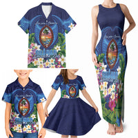 Guam Liberation Day Family Matching Tank Maxi Dress and Hawaiian Shirt Pas Para I Chamoru