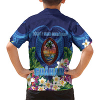 Guam Liberation Day Kid Hawaiian Shirt Pas Para I Chamoru