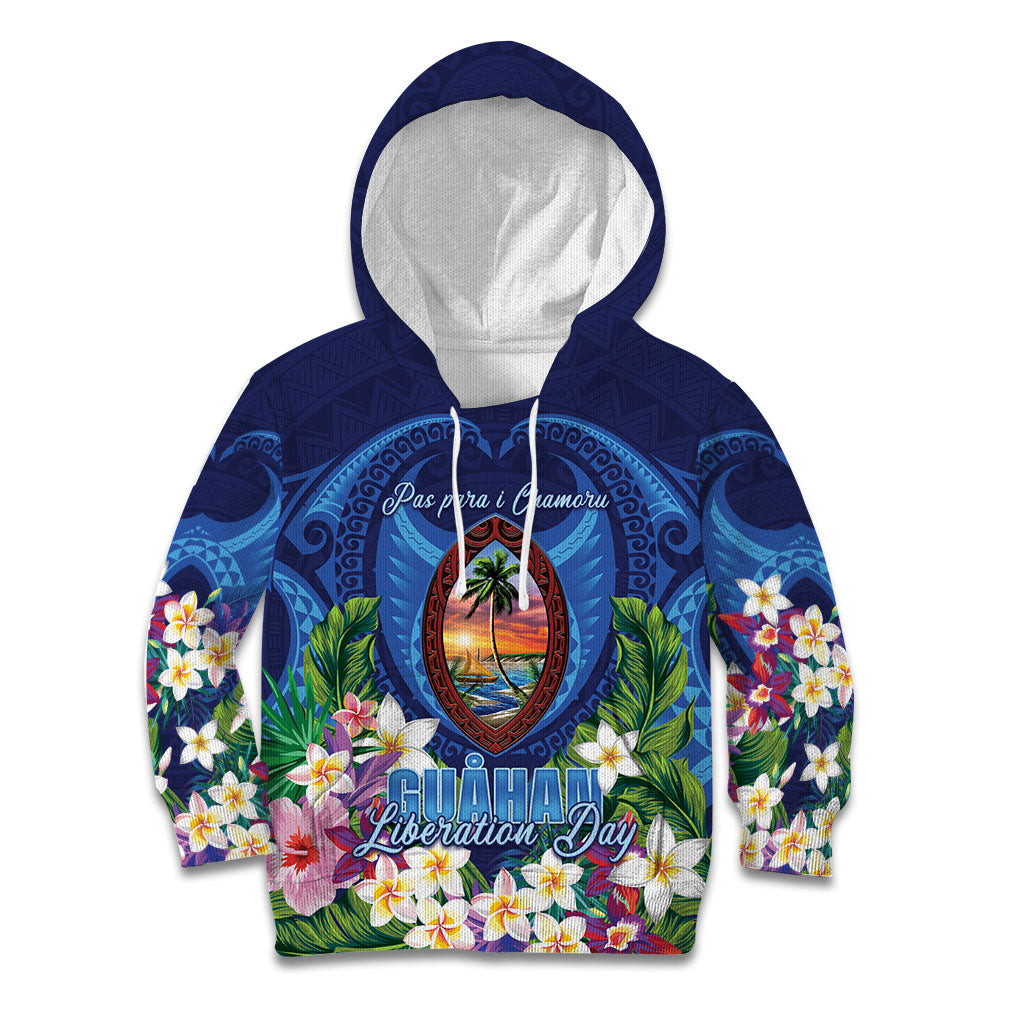 Guam Liberation Day Kid Hoodie Pas Para I Chamoru