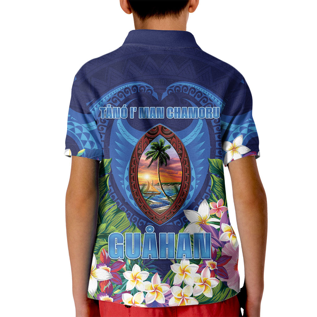 Guam Liberation Day Kid Polo Shirt Pas Para I Chamoru