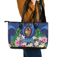 Guam Liberation Day Leather Tote Bag Pas Para I Chamoru