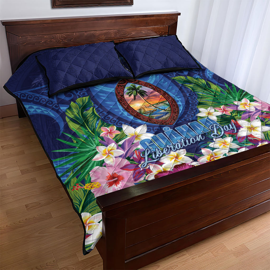 Guam Liberation Day Quilt Bed Set Pas Para I Chamoru