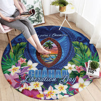 Guam Liberation Day Round Carpet Pas Para I Chamoru