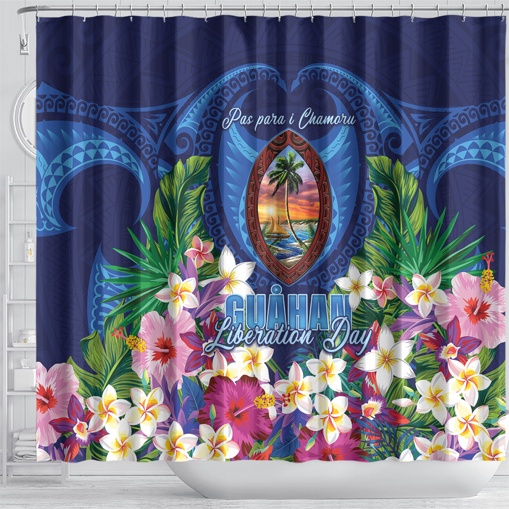 Guam Liberation Day Shower Curtain Pas Para I Chamoru