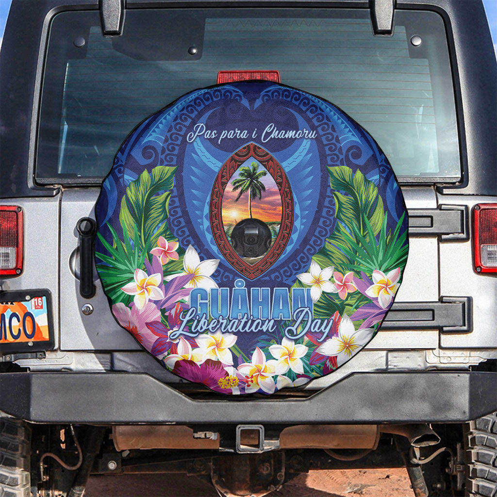 Guam Liberation Day Spare Tire Cover Pas Para I Chamoru