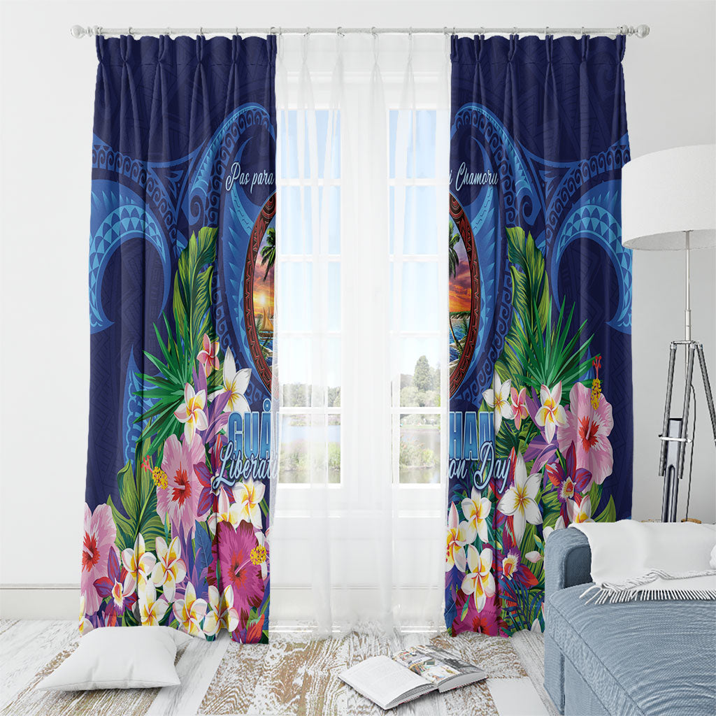 Guam Liberation Day Window Curtain Pas Para I Chamoru