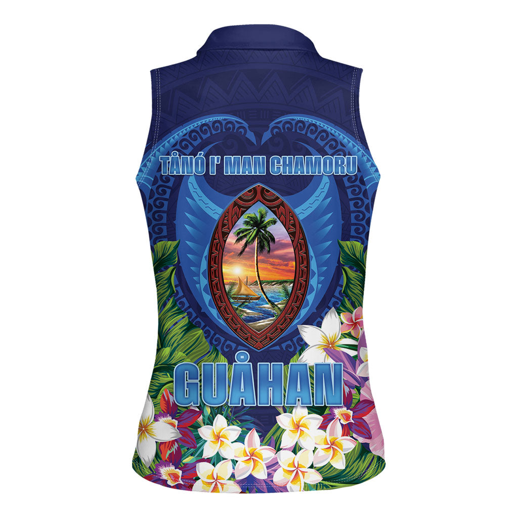Guam Liberation Day Women Sleeveless Polo Shirt Pas Para I Chamoru