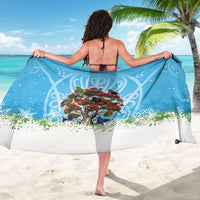 New Zealand Birds Christmas Sarong Pohutukawa Xmas Tree