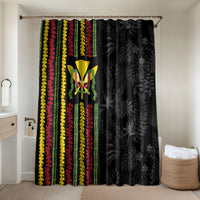 Hawaii Lei Kanaka Maoli Flag Bathroom Set Tropical Vibes
