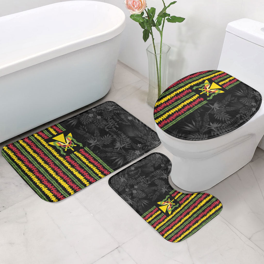 Hawaii Lei Kanaka Maoli Flag Bathroom Set Tropical Vibes