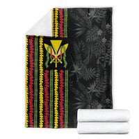 Hawaii Lei Kanaka Maoli Flag Blanket Tropical Vibes