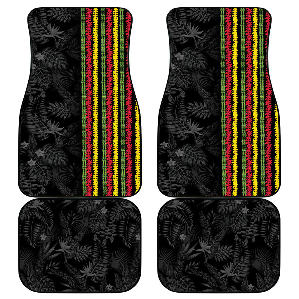 Hawaii Lei Kanaka Maoli Flag Car Mats Tropical Vibes