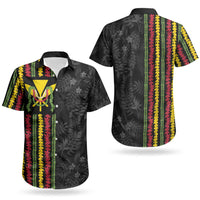 Hawaii Lei Kanaka Maoli Flag Couples Matching Tank Maxi Dress and Hawaiian Shirt Tropical Vibes