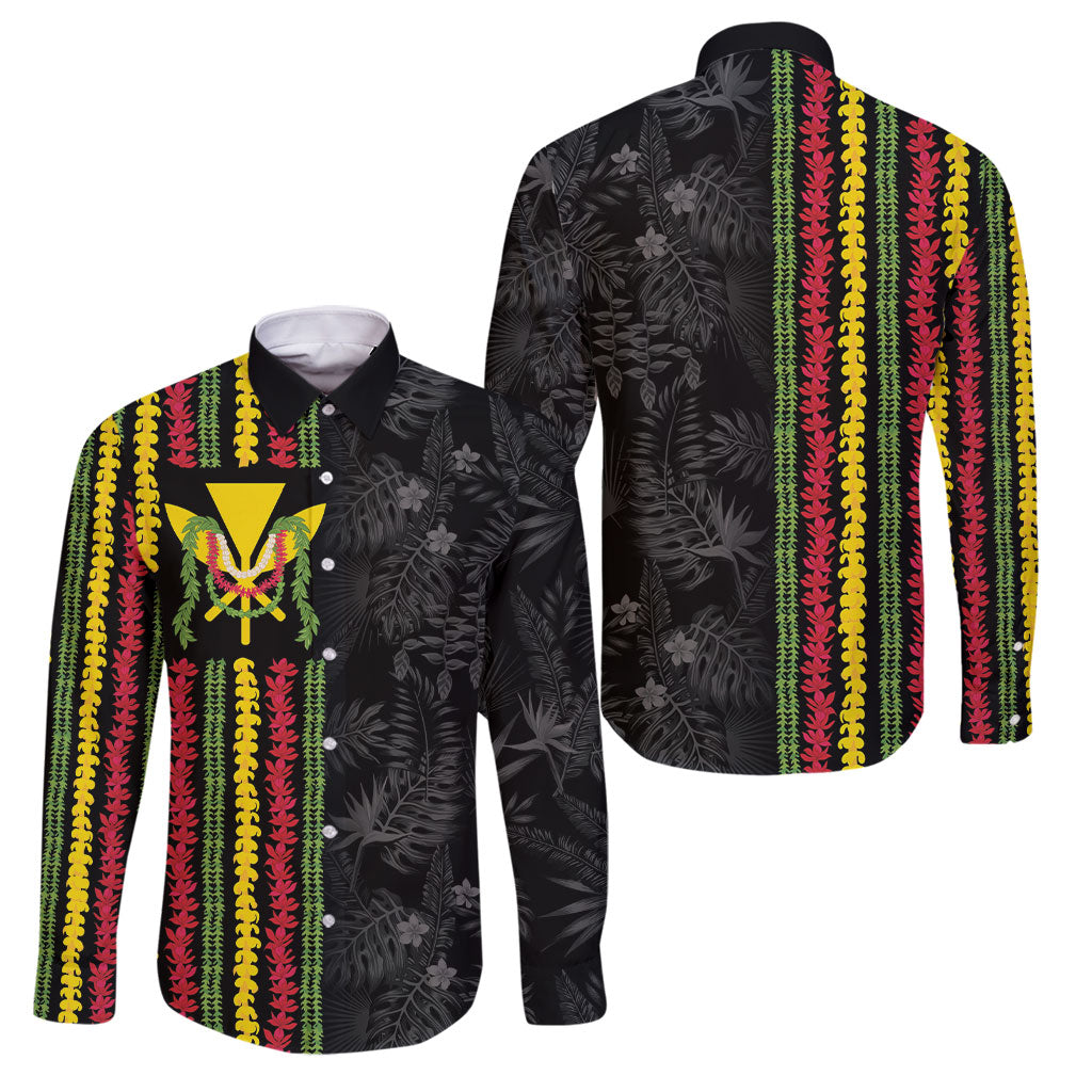 Hawaii Lei Kanaka Maoli Flag Family Matching Tank Maxi Dress and Hawaiian Shirt Tropical Vibes