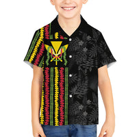 Hawaii Lei Kanaka Maoli Flag Kid Hawaiian Shirt Tropical Vibes