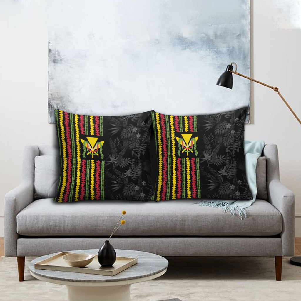 Hawaii Lei Kanaka Maoli Flag Pillow Cover Tropical Vibes