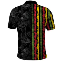 Hawaii Lei Kanaka Maoli Flag Polo Shirt Tropical Vibes