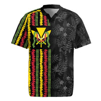 Hawaii Lei Kanaka Maoli Flag Rugby Jersey Tropical Vibes
