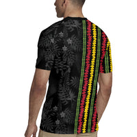 Hawaii Lei Kanaka Maoli Flag Rugby Jersey Tropical Vibes
