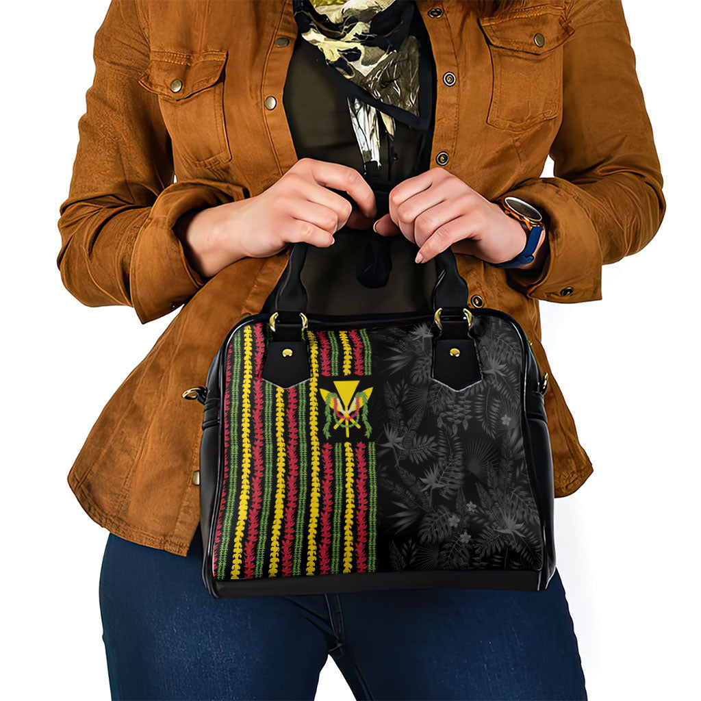 Hawaii Lei Kanaka Maoli Flag Shoulder Handbag Tropical Vibes