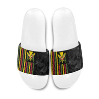 Hawaii Lei Kanaka Maoli Flag Slide Sandals Tropical Vibes