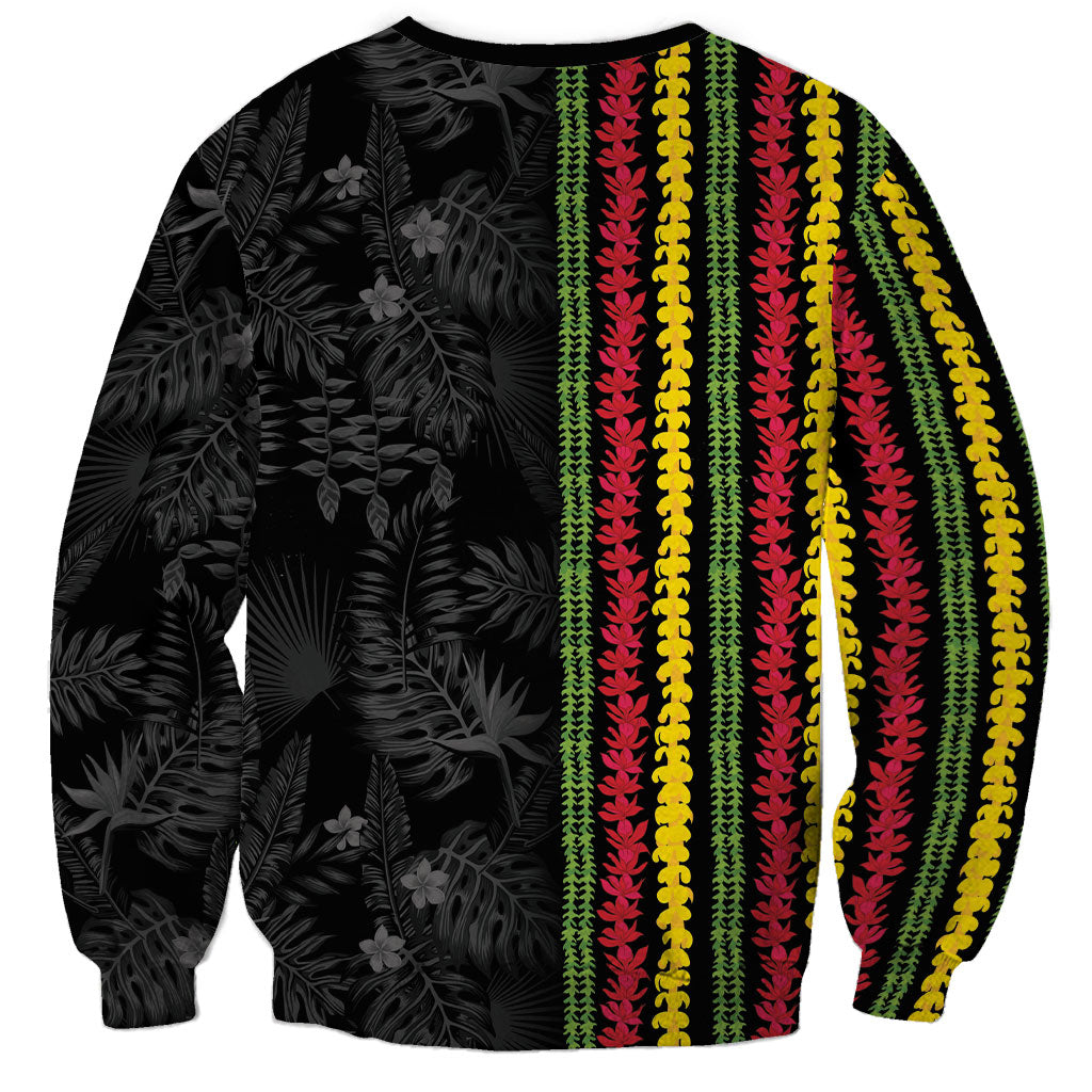 Hawaii Lei Kanaka Maoli Flag Sweatshirt Tropical Vibes