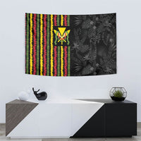 Hawaii Lei Kanaka Maoli Flag Tapestry Tropical Vibes