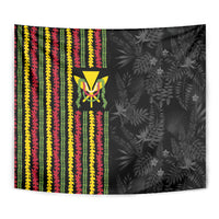 Hawaii Lei Kanaka Maoli Flag Tapestry Tropical Vibes