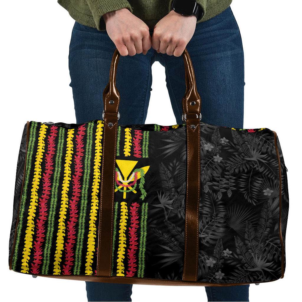Hawaii Lei Kanaka Maoli Flag Travel Bag Tropical Vibes
