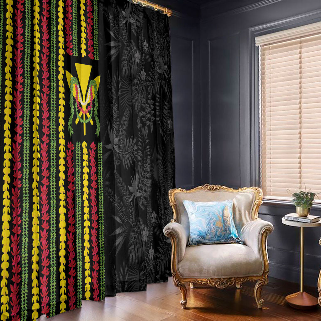 Hawaii Lei Kanaka Maoli Flag Window Curtain Tropical Vibes
