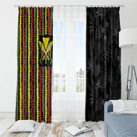 Hawaii Lei Kanaka Maoli Flag Window Curtain Tropical Vibes