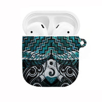 New Zealand Maori AirPods Case Poutama Pikorua - Single Twist Paua Shell
