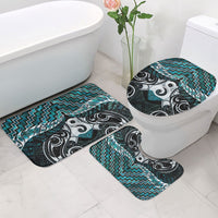 New Zealand Maori Bathroom Set Poutama Pikorua - Single Twist Paua Shell