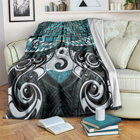 New Zealand Maori Blanket Poutama Pikorua - Single Twist Paua Shell