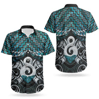 New Zealand Maori Couples Matching Tank Maxi Dress and Hawaiian Shirt Poutama Pikorua - Single Twist Paua Shell