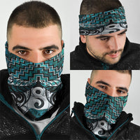 New Zealand Maori Neck Gaiter Poutama Pikorua - Single Twist Paua Shell