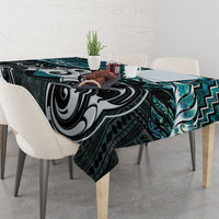 New Zealand Maori Tablecloth Poutama Pikorua - Single Twist Paua Shell