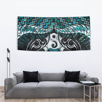New Zealand Maori Tapestry Poutama Pikorua - Single Twist Paua Shell
