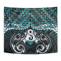 New Zealand Maori Tapestry Poutama Pikorua - Single Twist Paua Shell